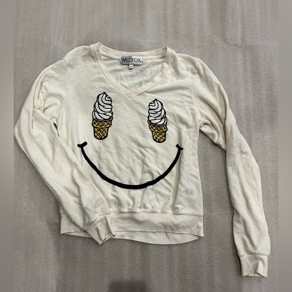 Wildfox V-neck Sweatshirt